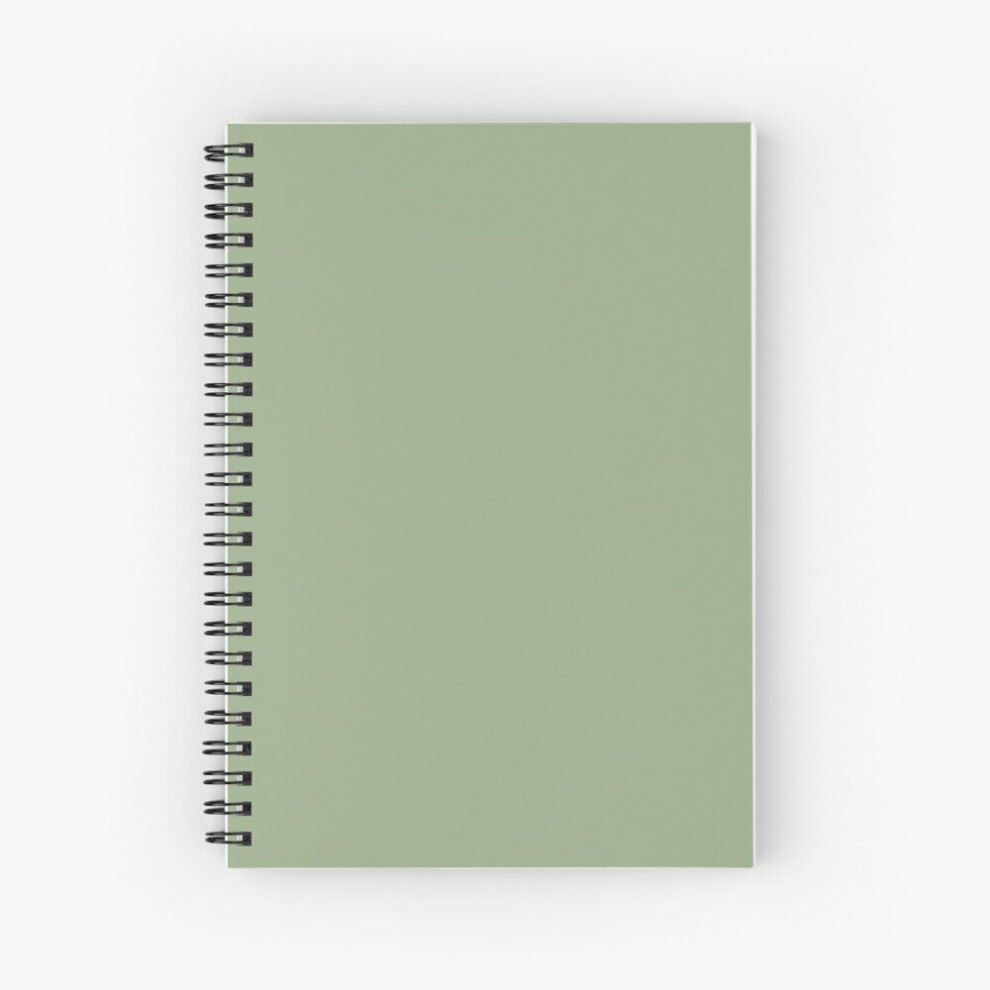 Spiral Notebook Sage Green A5 120 Pages