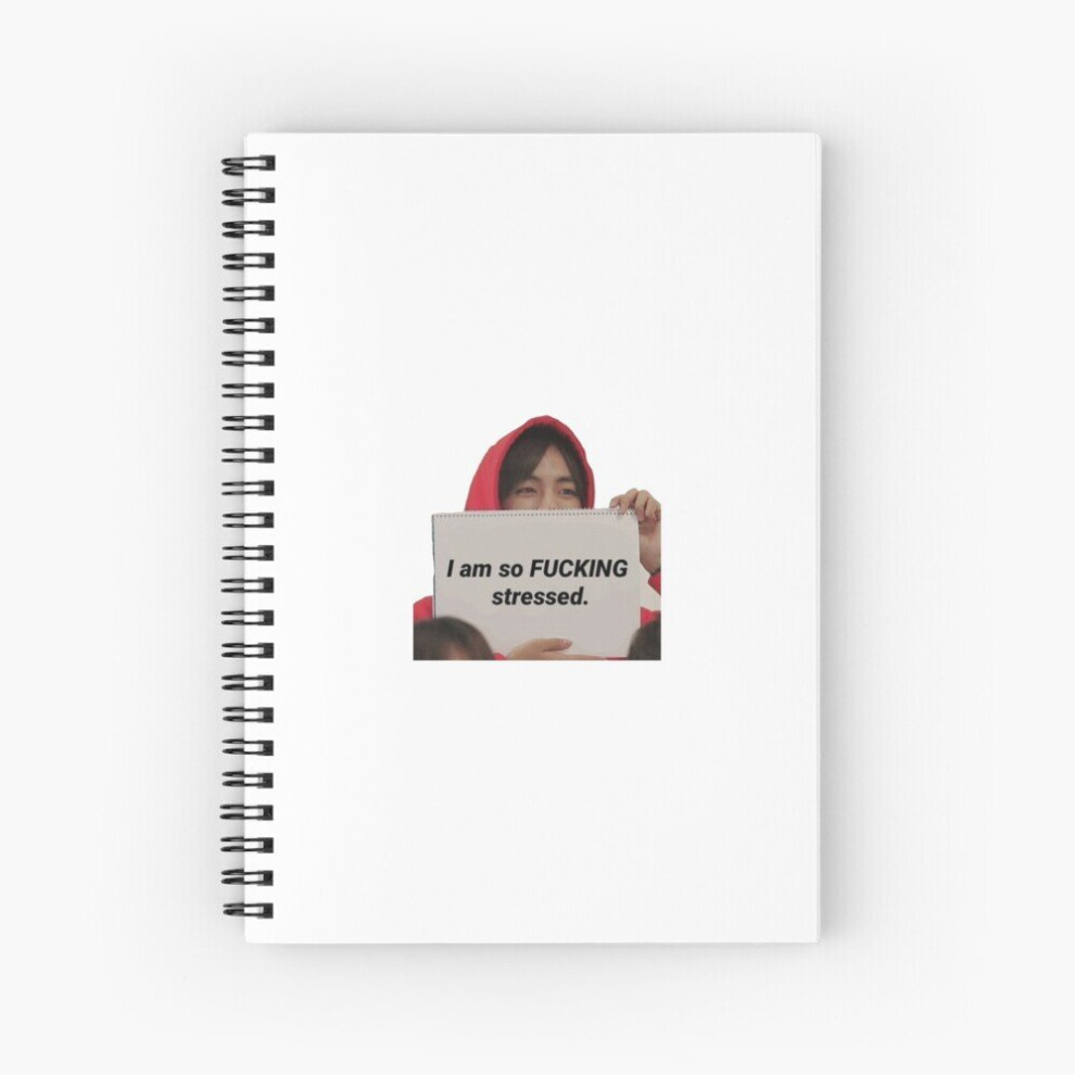 Spiral Notebook I am so F**king Stressed Tae A5 120 Pages-image-OPC-PBVV72N-NEW