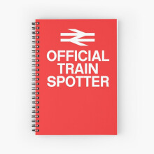Spiral Notebook Official Trainspotter A5 120 Pages