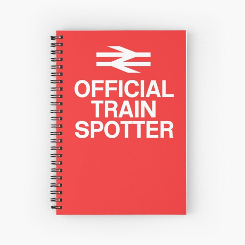 Spiral Notebook Official Trainspotter A5 120 Pages