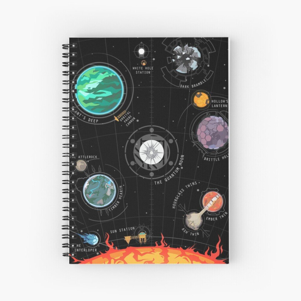 Spiral Notebook Outer Wilds System A5 120 Pages-image-OPC-PBVV7DK-NEW