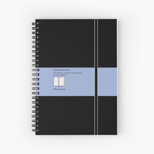 Spiral Notebook Moleskine Blue A5 120 Pages