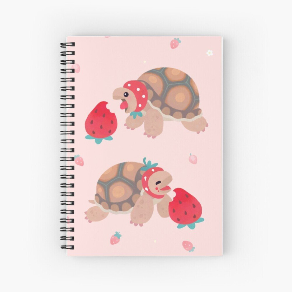 Photos - Notebook Spiral  Tortoises love strawberries A5 120 Pages