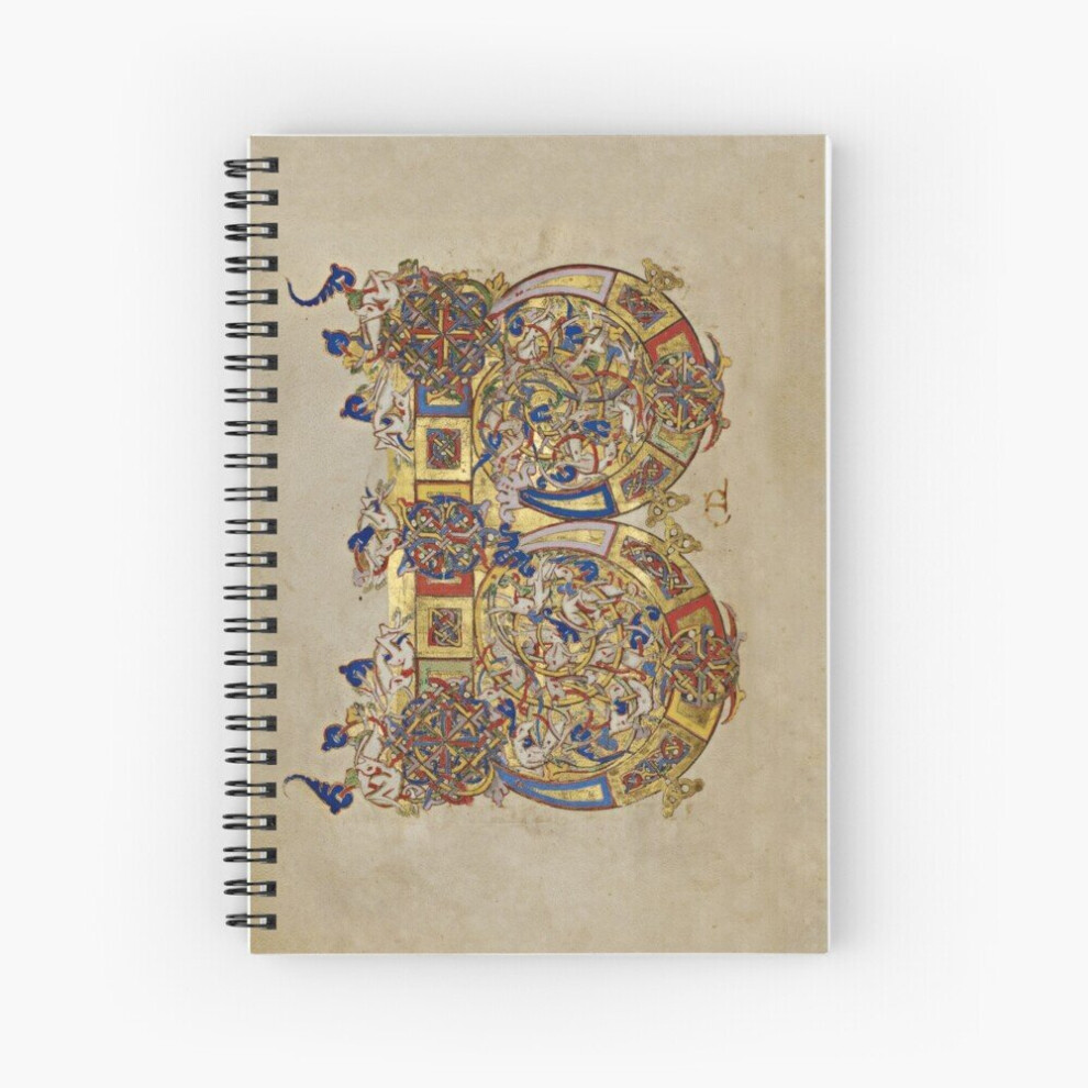Spiral Notebook Inhabited Initial B of a Breviary from Montecassino (1153 AD) A5 120 Pages-image-OPC-PBVV7YM-NEW