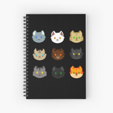 Thunderclan A5 Spiral Notebook - 120 Pages, Opens Flat, Premium White Paper, Cute Artist-Designed Covers, Supports Independent Artists