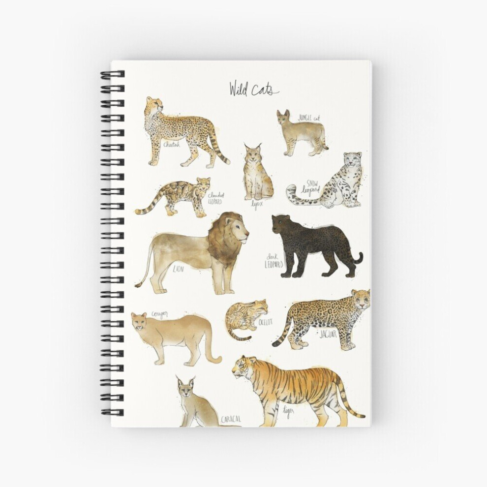 Spiral Notebook Wild Cats A5 120 Pages-image-OPC-PBVV9VG-NEW