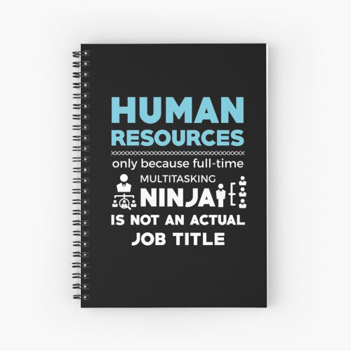 Spiral Notebook HUMAN RESOURCES A5 120 Pages