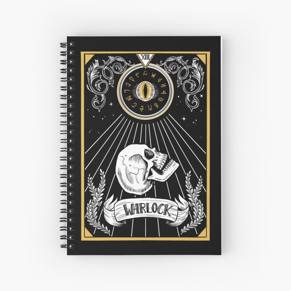 Spiral Notebook D&D Warlock Tarot A5 120 Pages-image-OPC-PBVV6FF-NEW