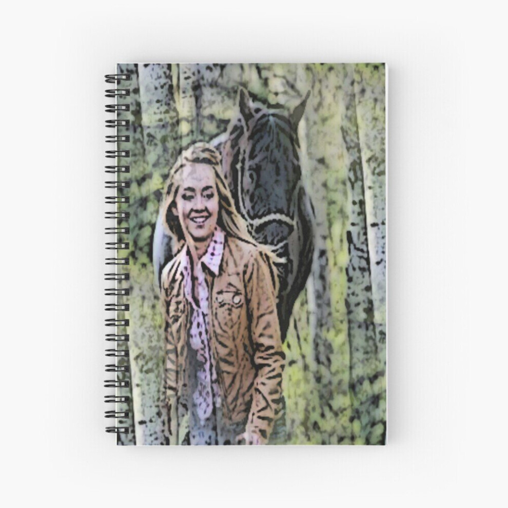 Spiral Notebook Heartland - Amy and Spartan A5 120 Pages