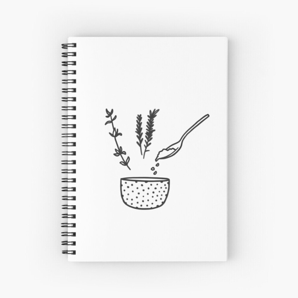 Spiral Notebook Recipe Cooking Illustration A5 120 Pages-image-OPC-PBVVC96-NEW