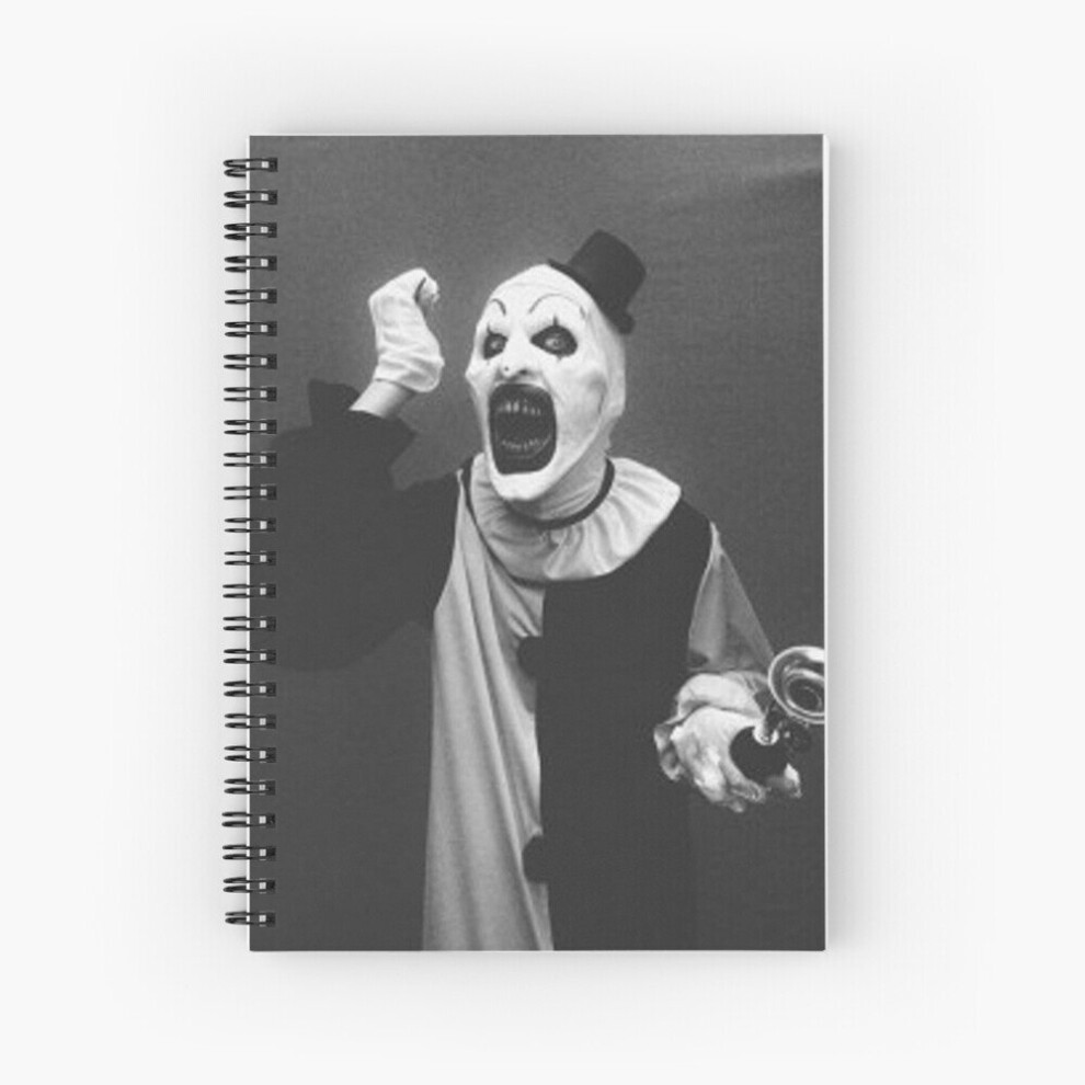 Spiral Notebook Terrifier art the clown horror  A5 120 Pages