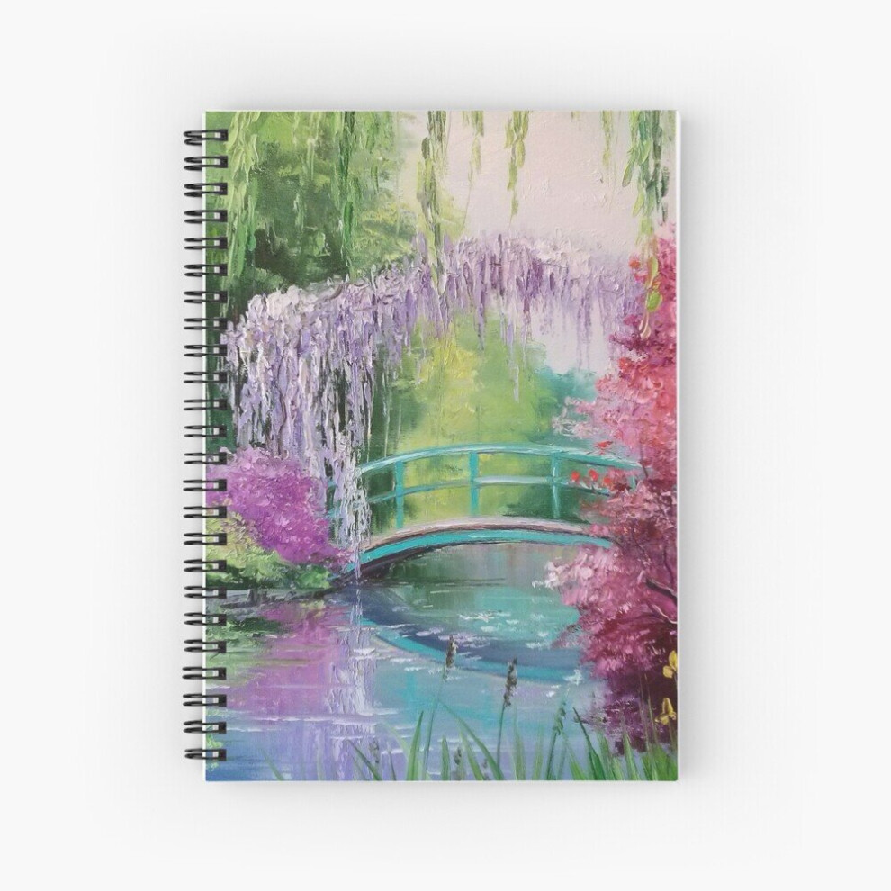 Spiral Notebook in the garden of Monet A5 120 Pages-image-OPC-PBVVDTJ-NEW