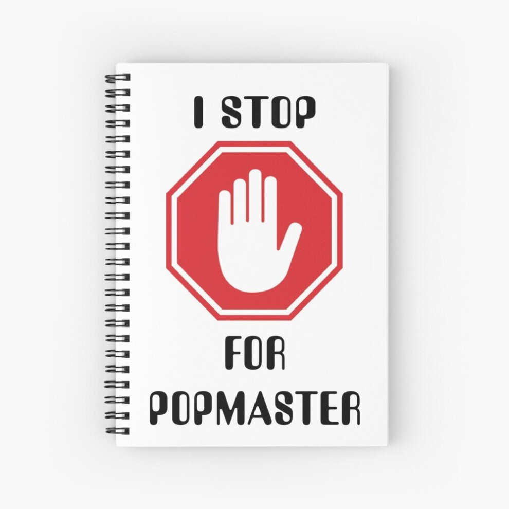 Famgem Spiral Notebook I Stop For Popmaster A5 120 Pages