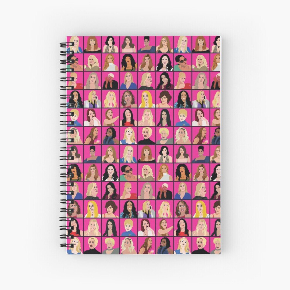 Famgem Spiral Notebook Real Housewives All Stars A5 120 Pages