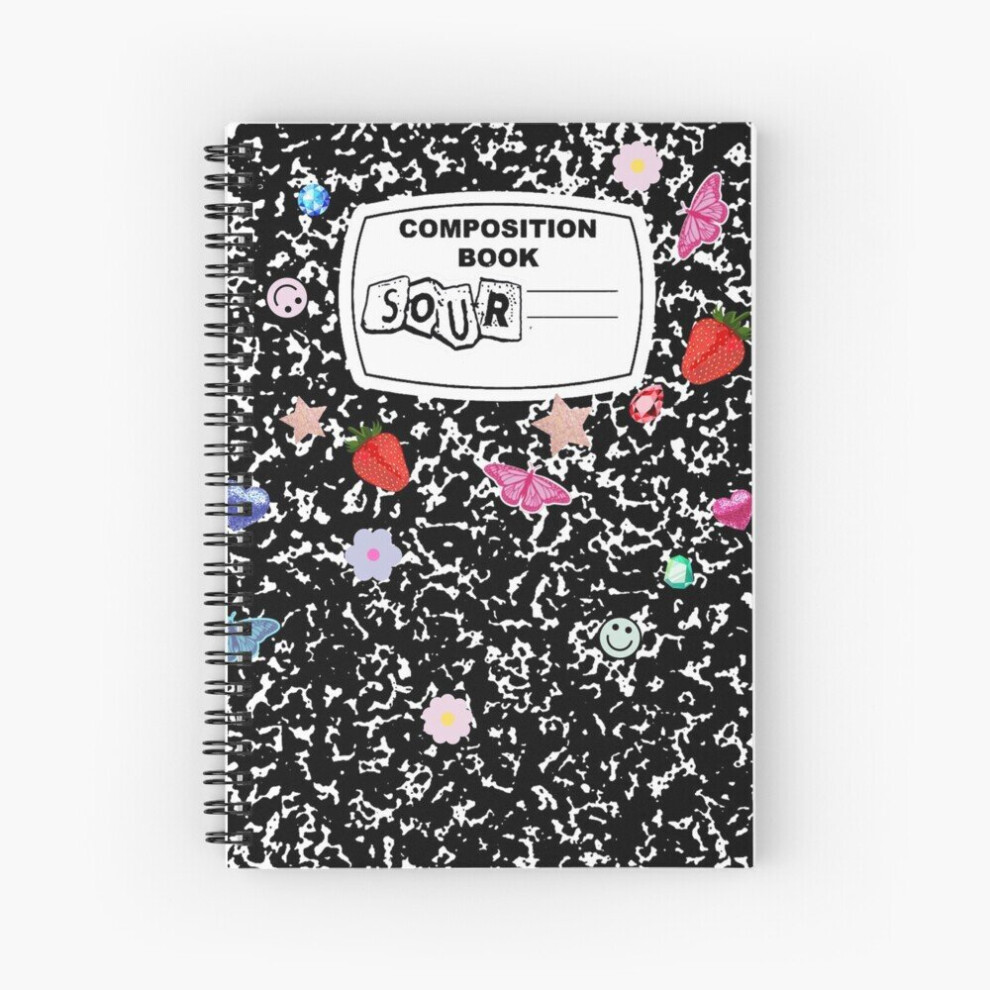 Spiral Notebook Olivia Rodrigo Sour Composition Book A5 120 Pages