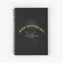 Spiral Notebook Dark Rose Apothecary A5 120 Pages