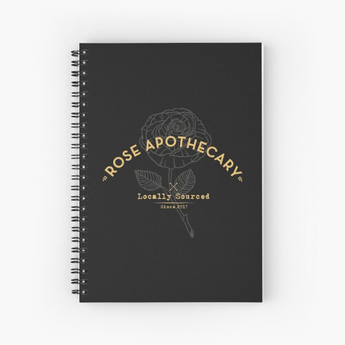 Spiral Notebook Dark Rose Apothecary A5 120 Pages