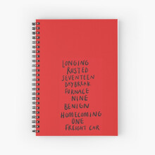 Spiral Notebook BUCKY BARNES TRIGGER WORDS A5 120 Pages