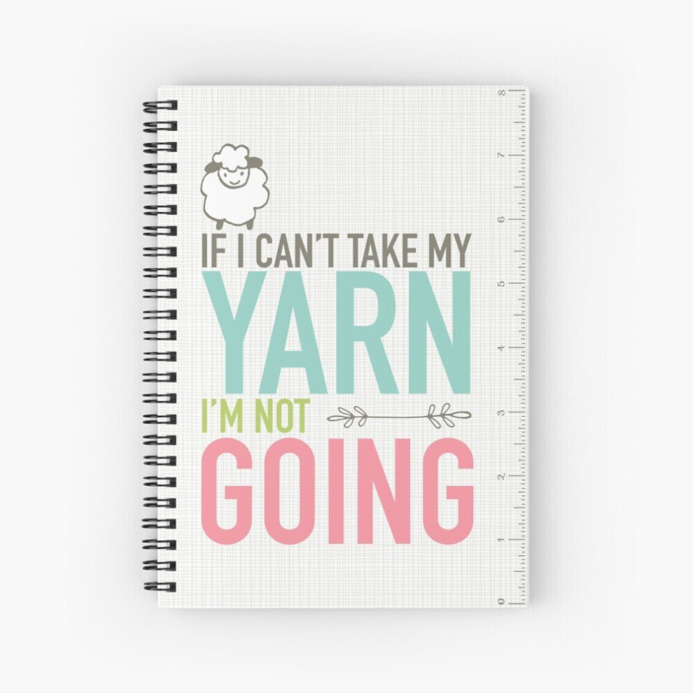 Spiral Notebook Scribble Book - If I Can't Take My Yarn A5 120 Pages-image-OPC-PBVVBQV-NEW
