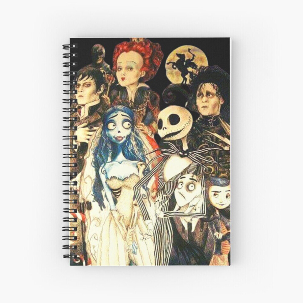 Spiral Notebook Tim Burton Film A5 120 Pages