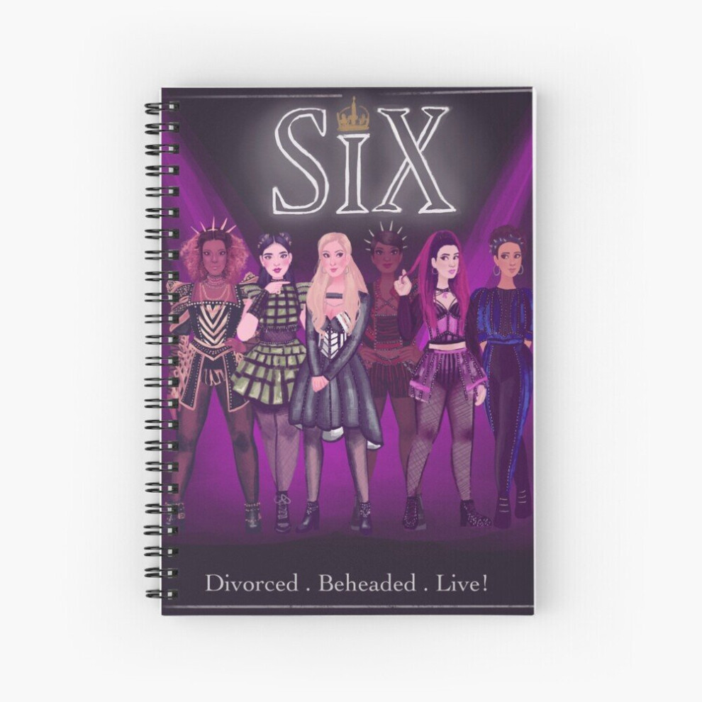 Spiral Notebook Divorced, Beheaded, Live A5 120 Pages-image-OPC-PBVVGG7-NEW