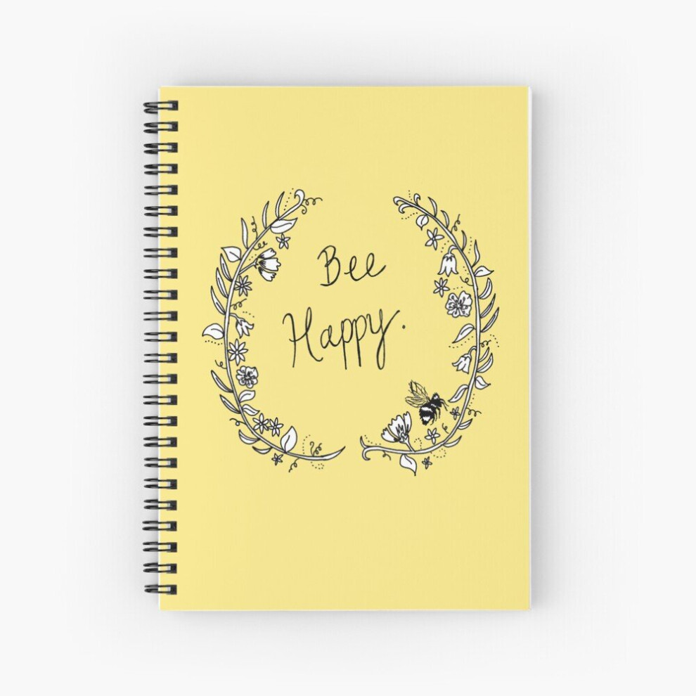 Photos - Notebook Spiral  Bee Happy A5 120 Pages