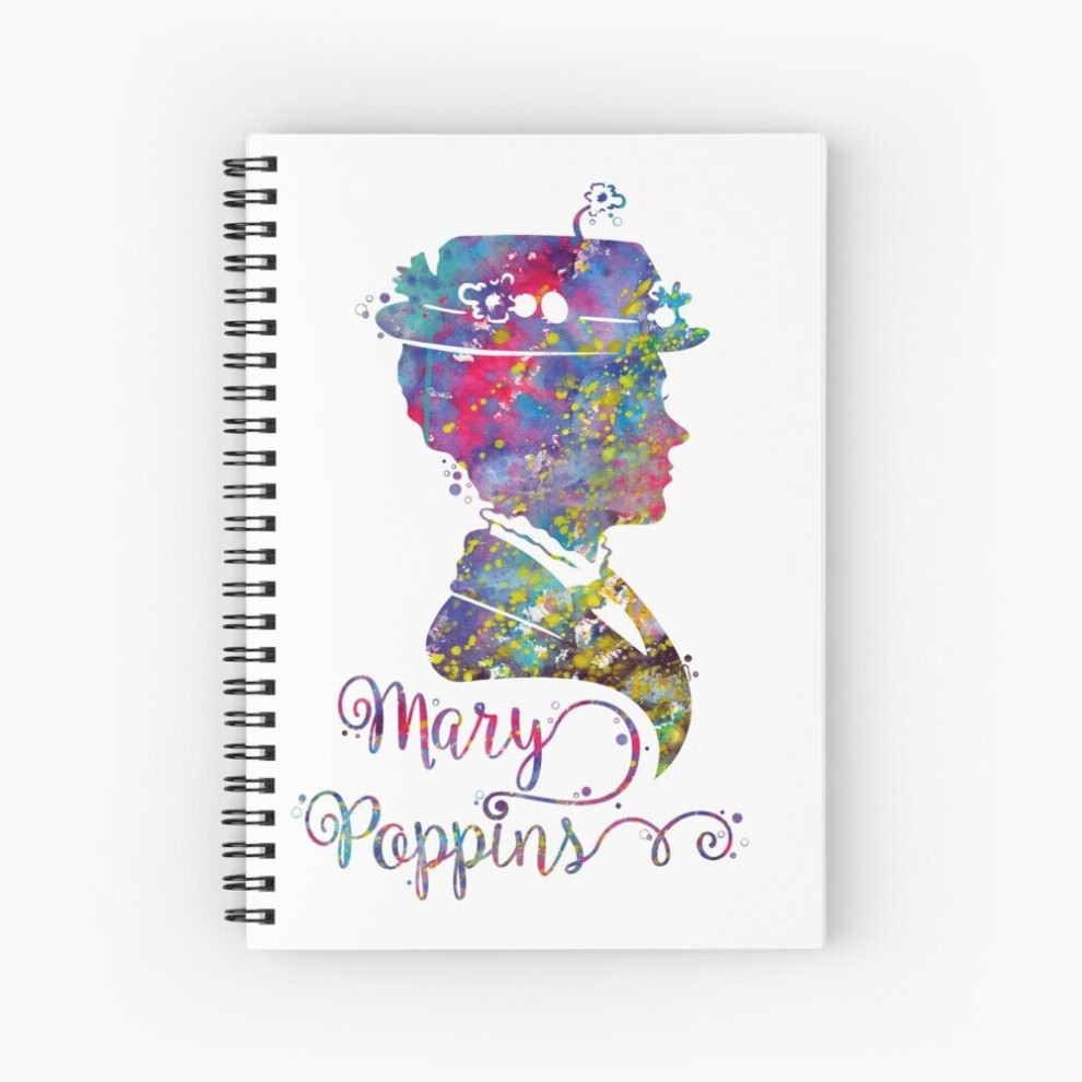 Spiral Notebook Mary Poppins A5 120 Pages