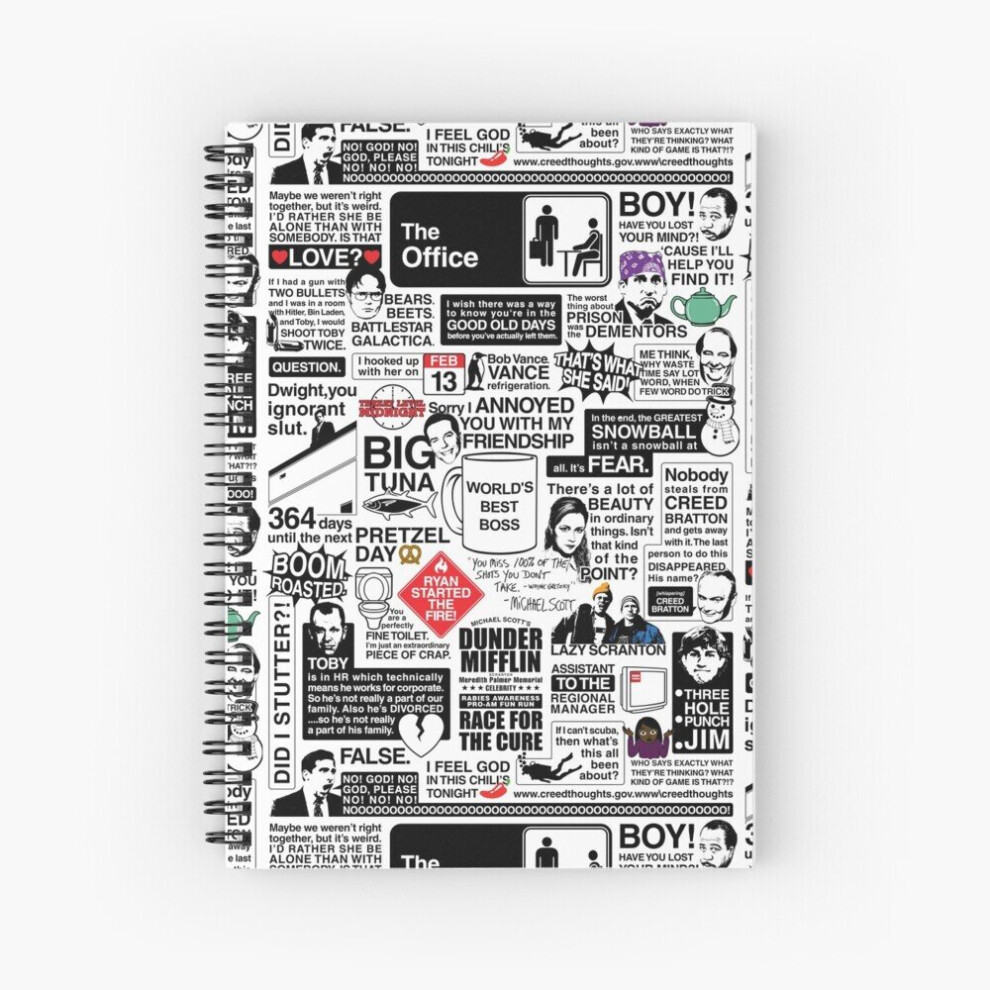 Spiral Notebook Wise Words From The Office - The Office Quotes (Variant) A5 120 Pages-image-OPC-PBVVGNV-NEW