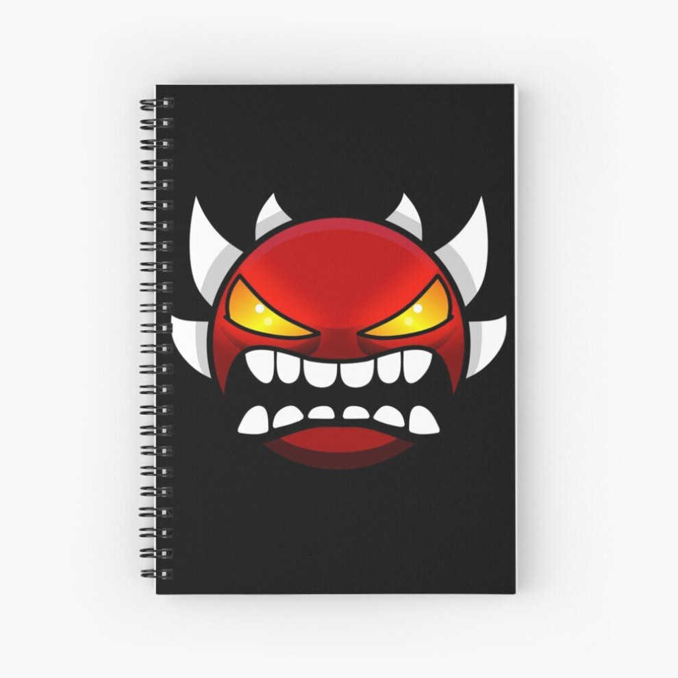 Spiral Notebook Geometry dash Extreme demon A5 120 Pages