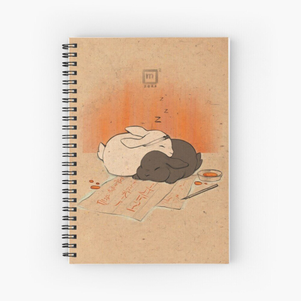 Photos - Notebook Spiral  Wangxian bunnies A5 120 Pages