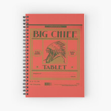 Spiral Notebook Big Chief Vintage Tablet Cover A5 120 Pages