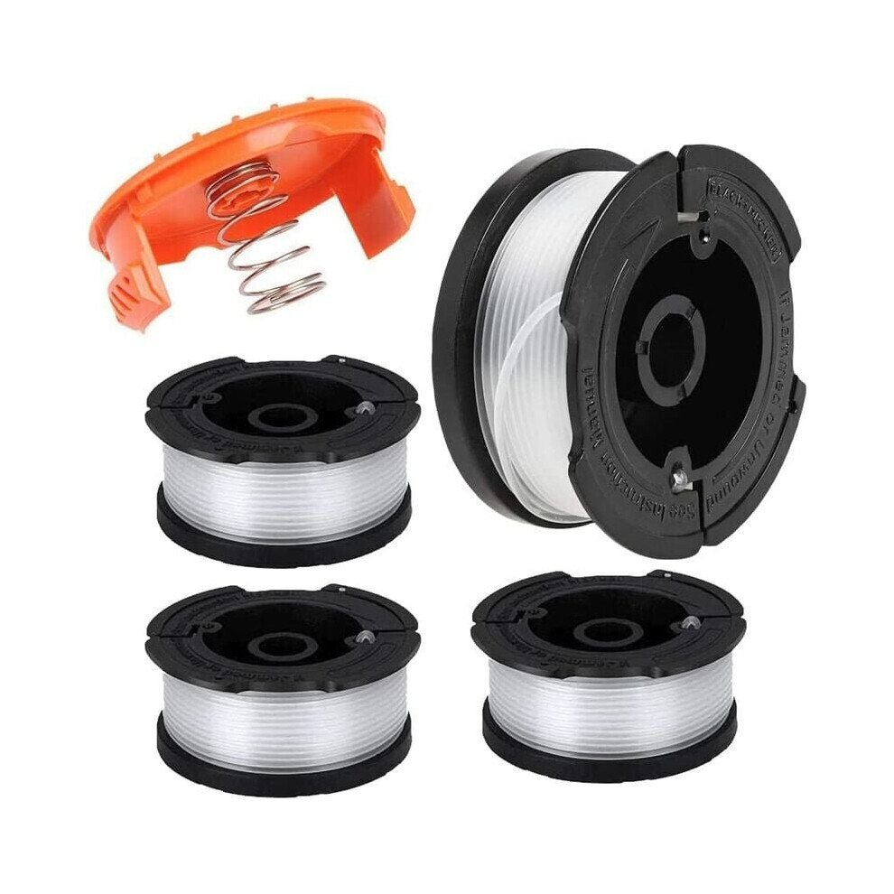 Nylon Line Spool Spare Parts Trimmer Black and Decker A6481 A6485 AF-100 (Line Length 9.1m Diameter ?1.65mm) (Black & Decker AF-100, 4 Pieces)