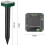 Solar Animal Mole Repeller Ultrasonic Mole Repeller Mole Control Pest Control with IP56 for Garden 4 Pack 4