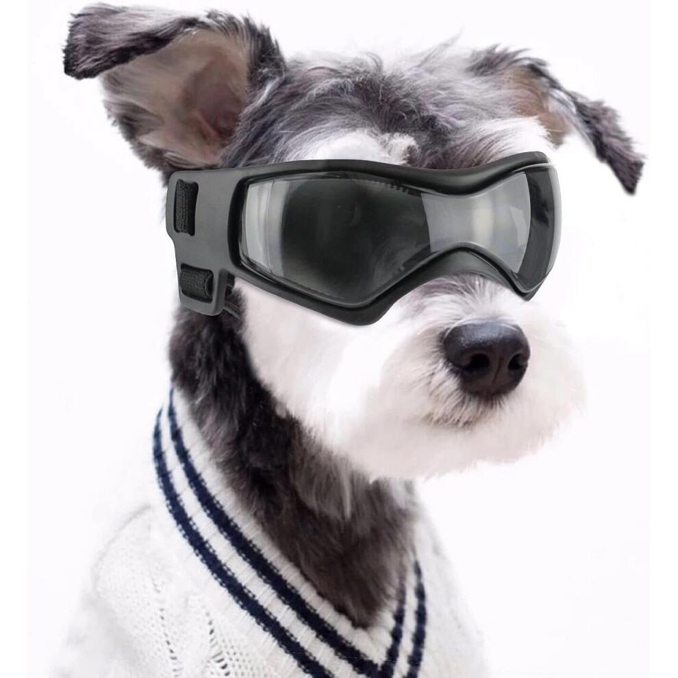 Dog Sunglasses Waterproof Windproof Adjustable Sunglasses For Small Medium Dogs Black