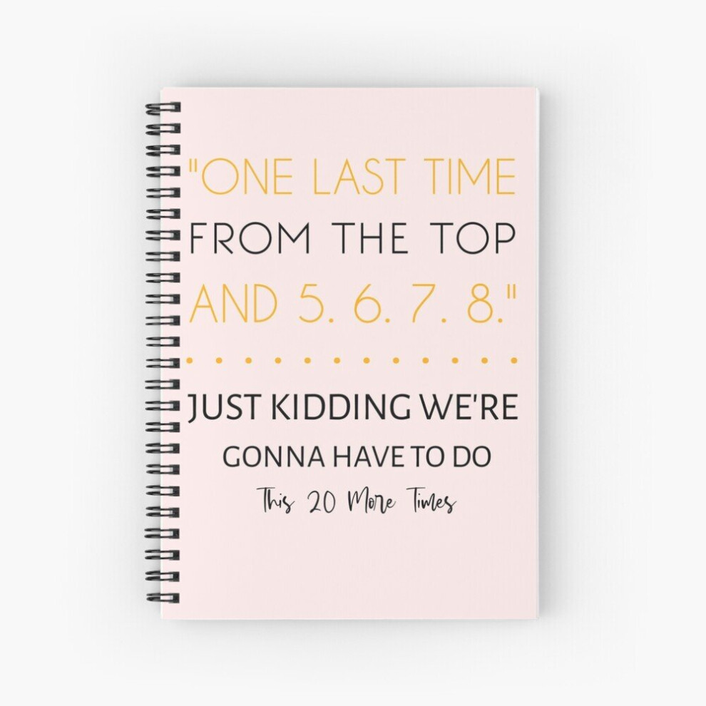 Spiral Notebook Choreographer Gift Dance Teacher Appreciation One Last Time,best gift for dancing mom girl friend boy  A5 120 Pages-image-OPC-PBVVFWG-NEW