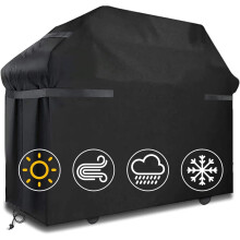 BBQ Covers Waterproof BBQ Cover Windproof, Tearproof BBQ Cover with Straps and Storage Bag (145x61x117cm)