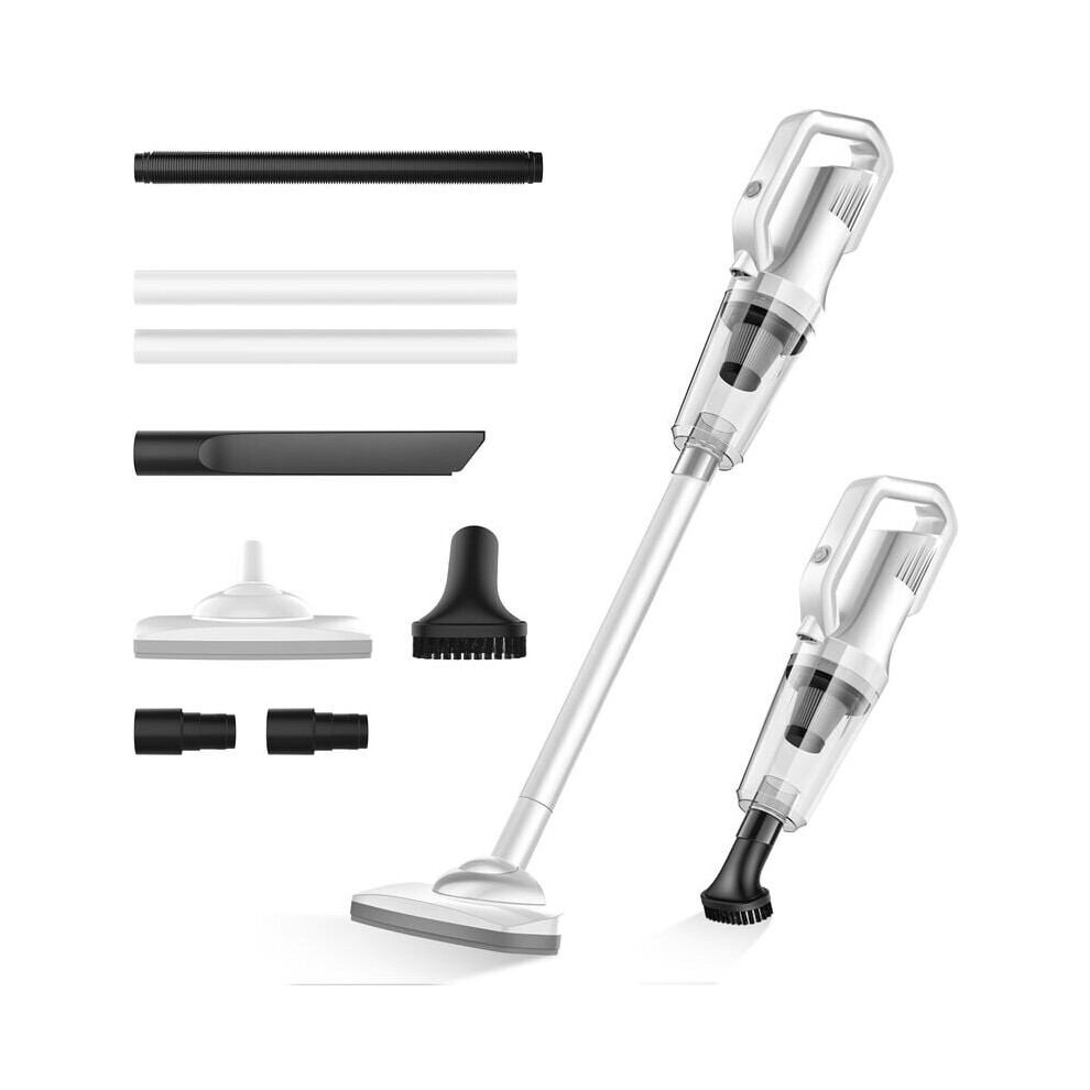 Cordless Bagless Stick Vacuum Cleaner 12000Pa With Front LED Light 6000mAh Battery Autonomy 30 min Charge 4-5h