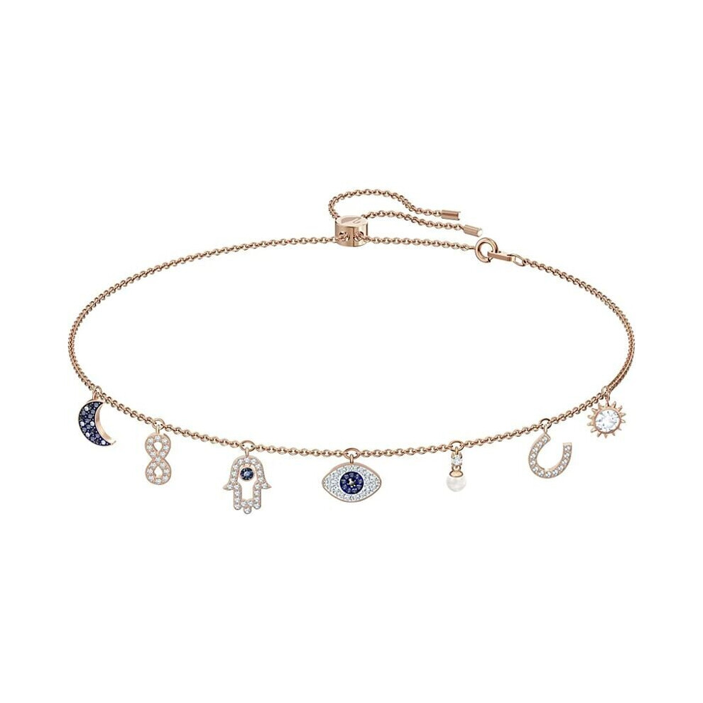 Women's Symbolic Evil Eye Crystal Jewelry Collection (Charm Necklace)
