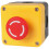 Emergency stop button, emergency stop button + transparent protective cover 1