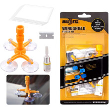 Car Windshield Repair Kit Cracked Glass Repair Kit with Suction Cup Windscreen Tools for Repairing Cracks Scratches Windscreen Chips