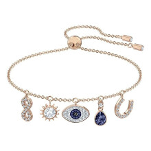 Women's Symbolic Evil Eye Crystal Jewelry Collection (Charm Bracelet)