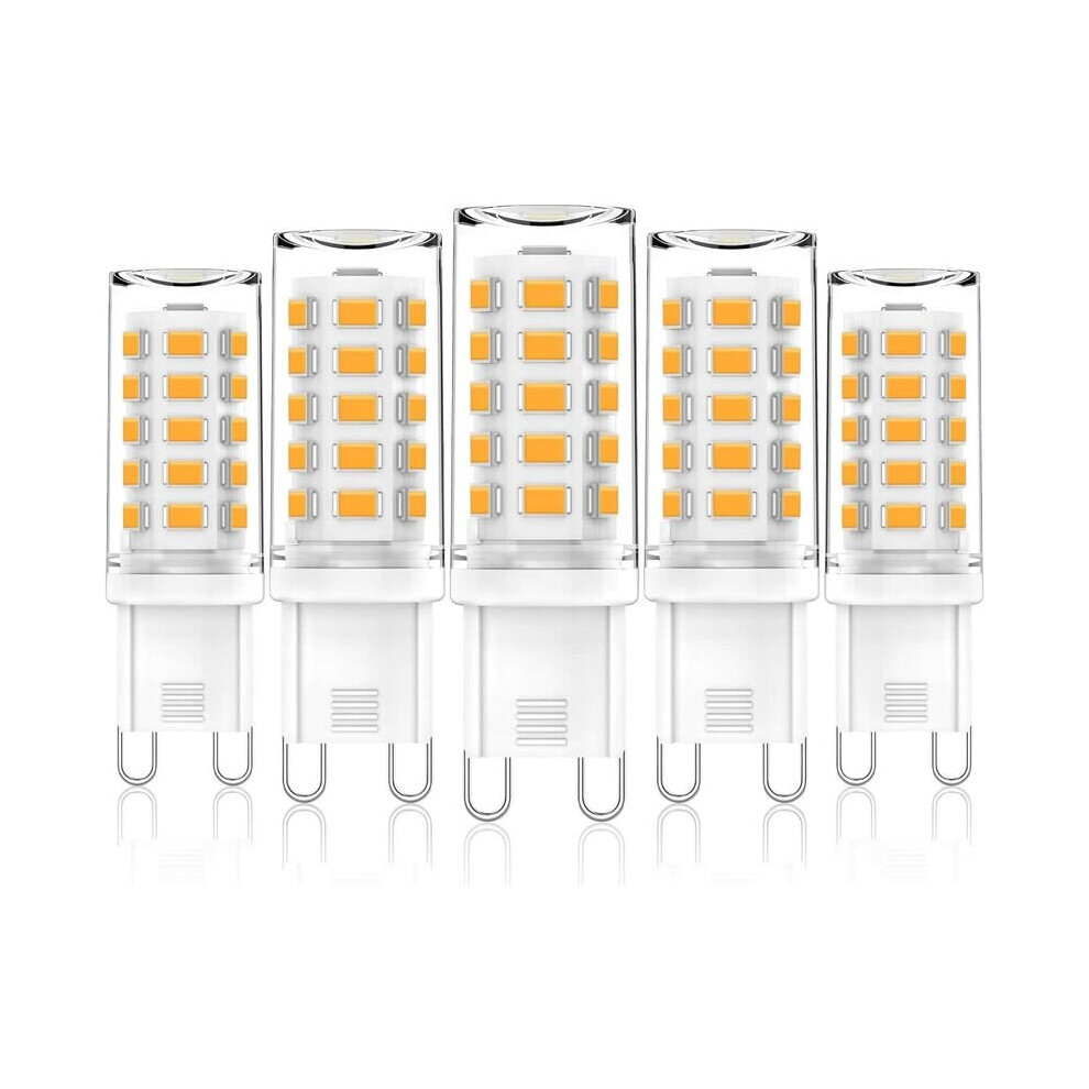 G9 LED Warm White, G9 LED Bulb 3W Equivalent to 28W 33W 40W Halogen Bulbs, AC 220V-240V, Flicker Free, Pack of 5, [Energy Class A+]
