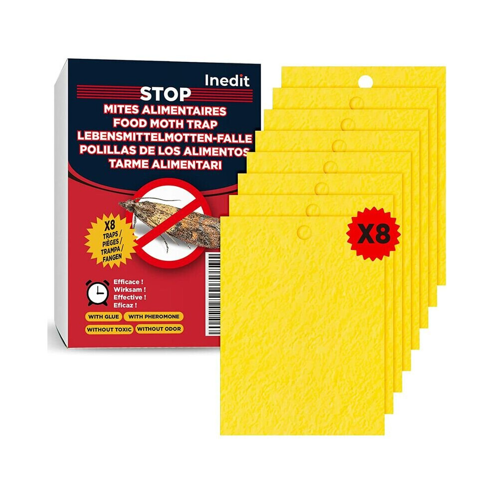 Food Moth Traps - Anti Food Moth - Powerful Sticky Trap Product for Kitchen and Closet - Non-Toxic Effective Pheromone Trap