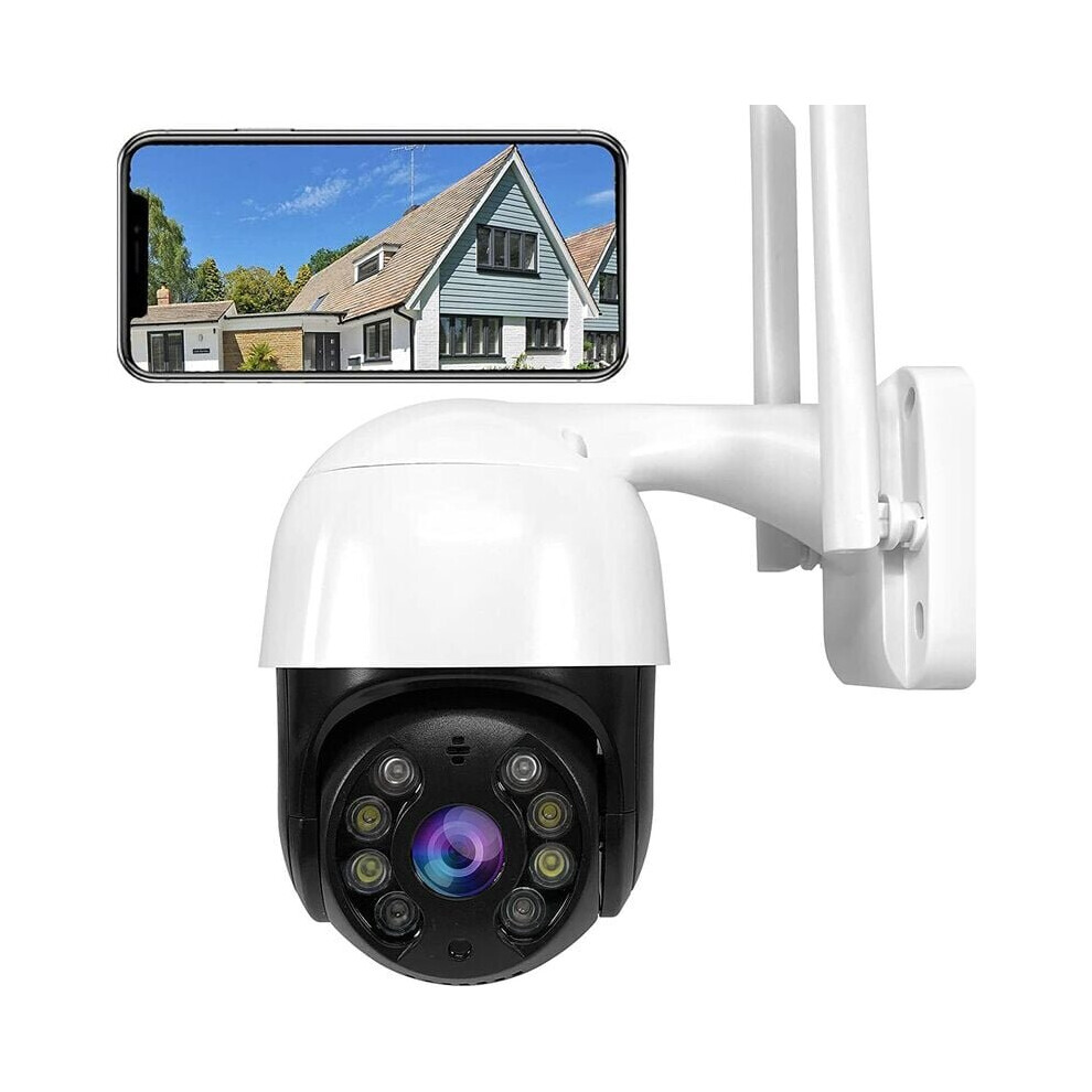 Outdoor WiFi Security Camera 1080P 320 90 Rotation Two Way Audio Night Vision Motion Detection Alert IP 65 Waterproof