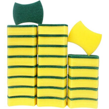 25 Pieces Cleaning Sponge, Heavy Duty Double Sided Scrubbing Multi-Purpose Scrubbing Sponge, Kitchen Sponge,Dimension: 10 x 8 x 3cm
