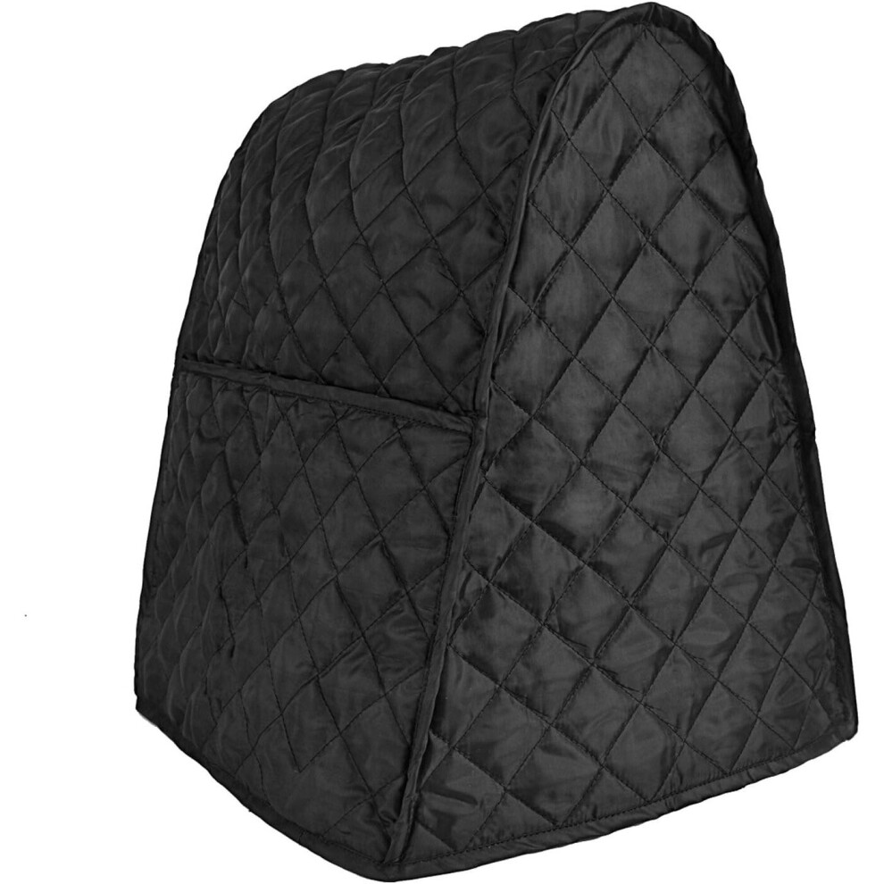 Dustproof Stand Mixer Cover with Organizer Bag for Kitchenaid Stand Mixer (Black)