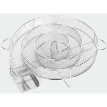 Cold Smoke Generator for Fish Meat Smoking Smoker?Barbecue Grill 25*18*4cm Silver