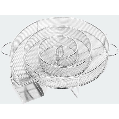 Cold Smoke Generator for Fish Meat Smoking Smoker?Barbecue Grill 25*18*4cm Silver