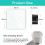 Toggle Switch,White 2 Gang 2 Way Light Switch with LED Display Light,Tact Switch with Touch Sensor Crystal Glass Panel-No Neutral Wire 3
