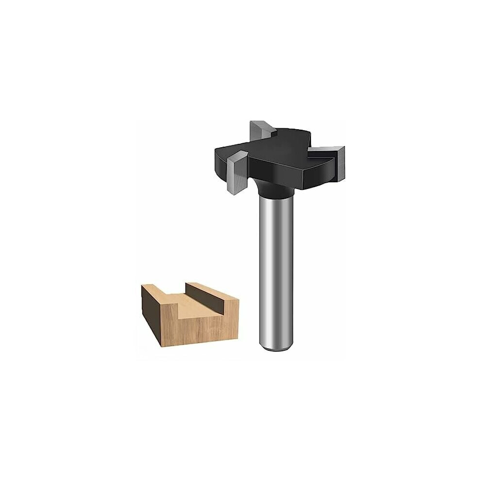 6mm Shank CNC Spoilboard End Mill Surface Cutter,Tungsten Carbide Router Bits For Woodworking?GU.B/bon